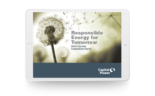 2018 Corporate Sustainability Report- Capital Power- Responsible Energy for Tomorrow